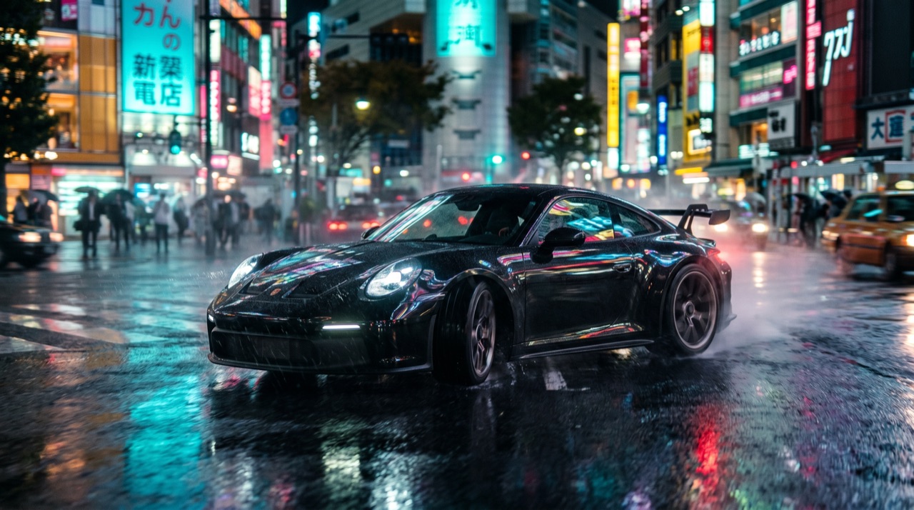 Automotive neon night frame